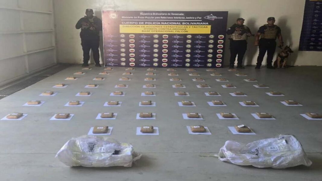 PNB incautó 60 panelas de drogas