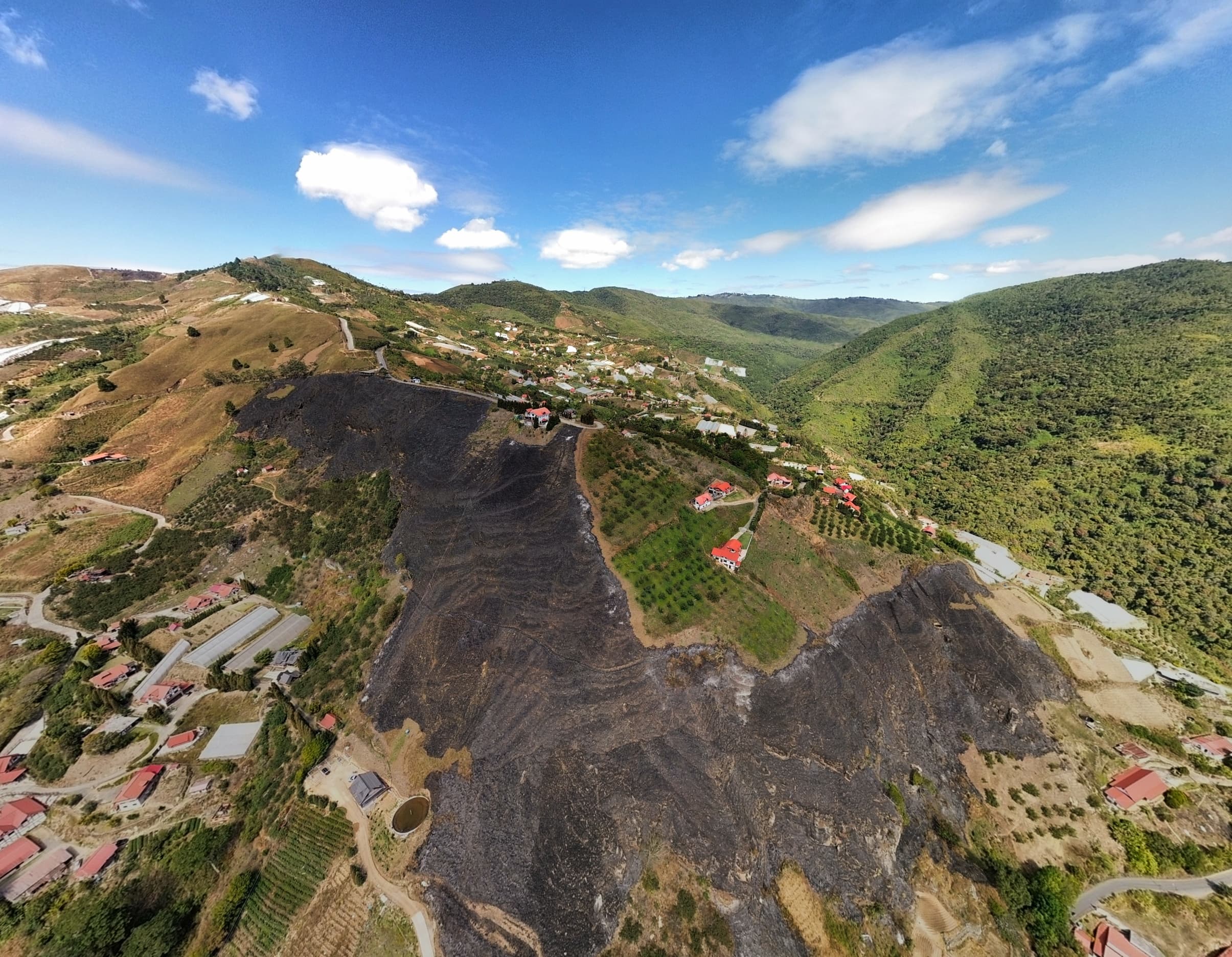 Incendio en montaña de El Jarillo