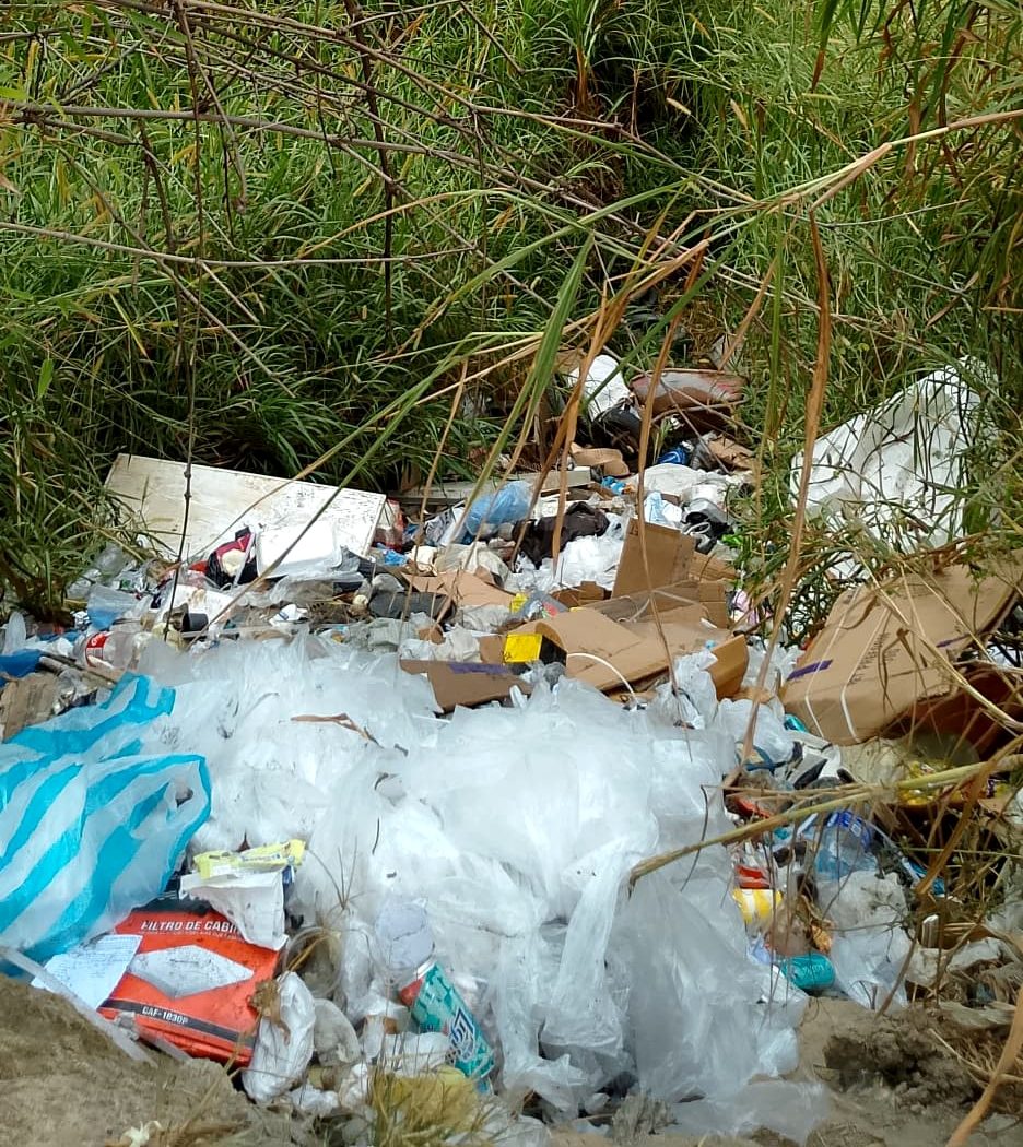 Denuncian vertedero de basura improvisado en Carrizal