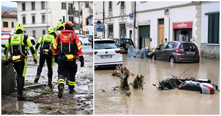 Destrozos y cientos de personas evacuadas por inundaciones en Italia