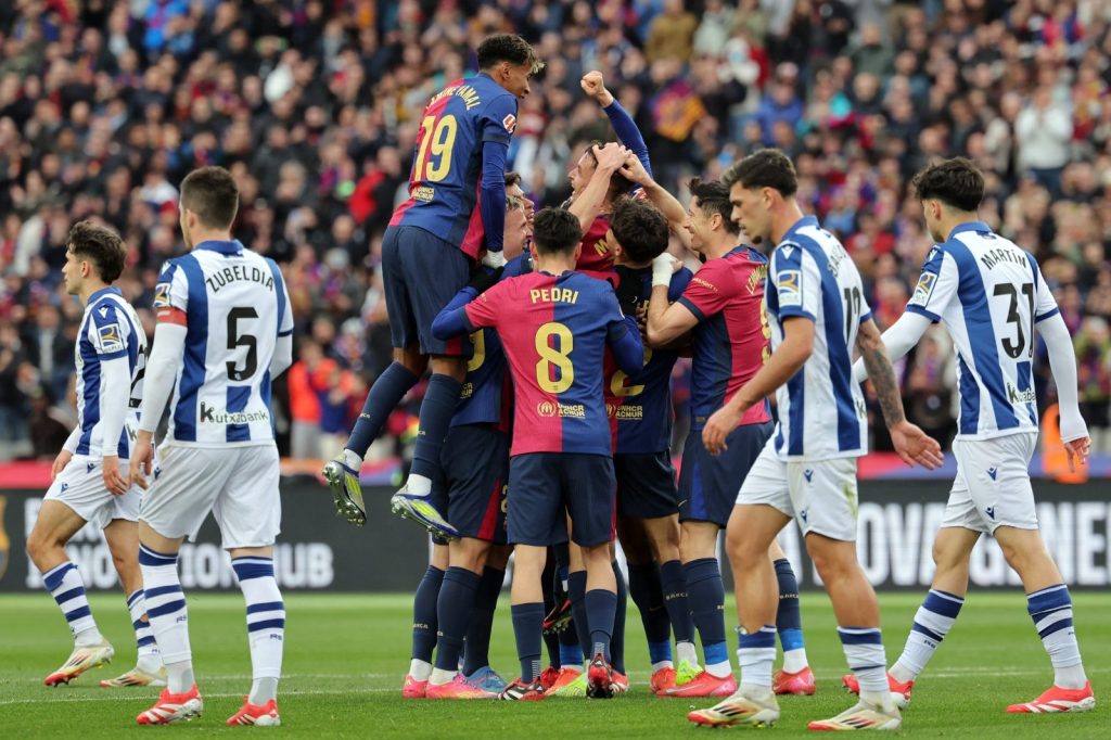 Barcelona goleó al Real Sociedad