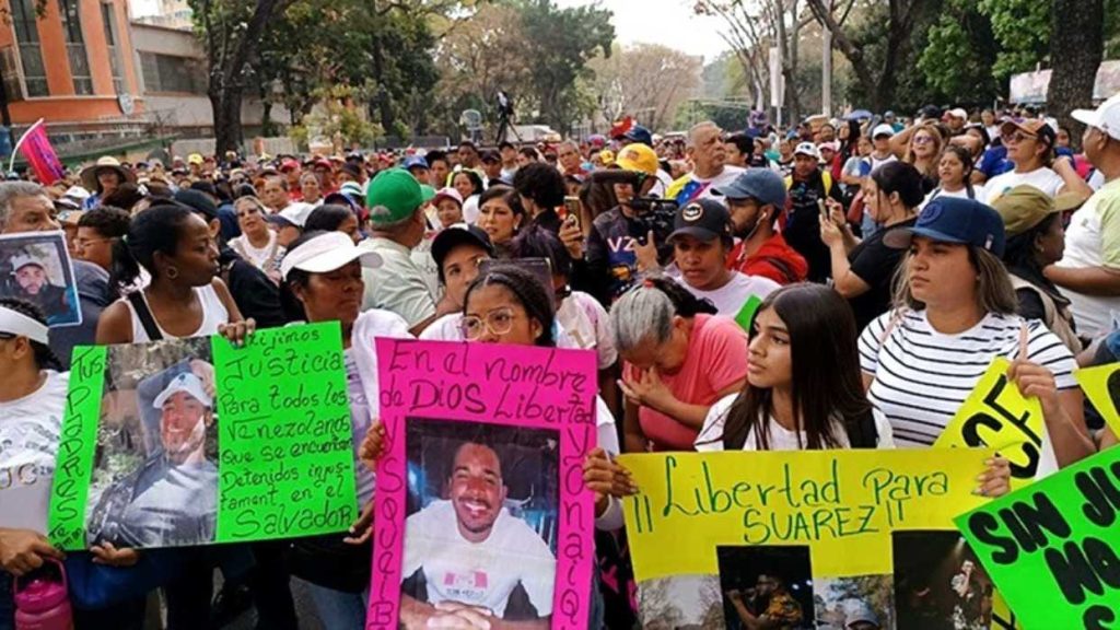 Marcharon en Caracas por liberación de migrantes