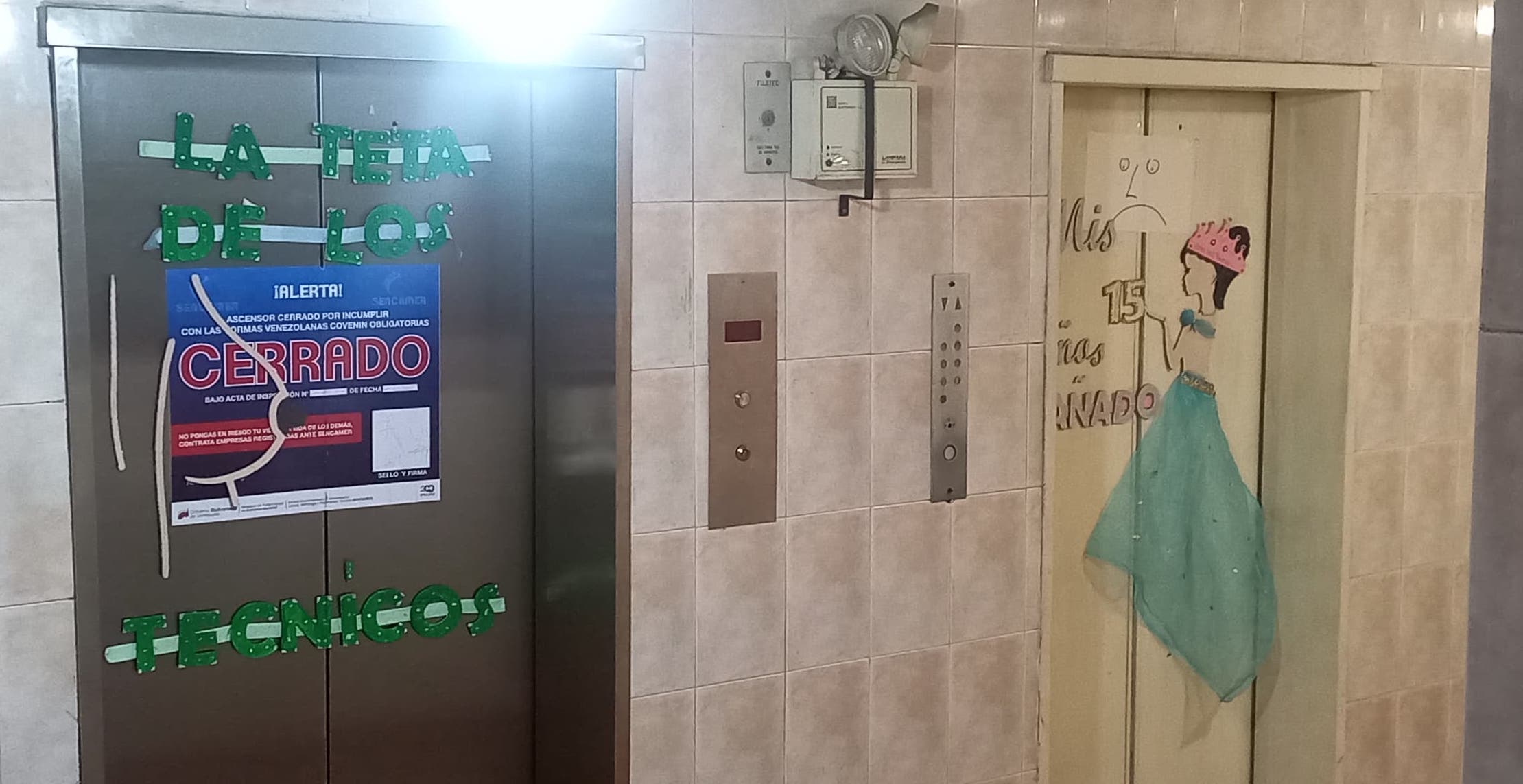 Un ascensor de edificio de Quenda lleva 15 años dañado