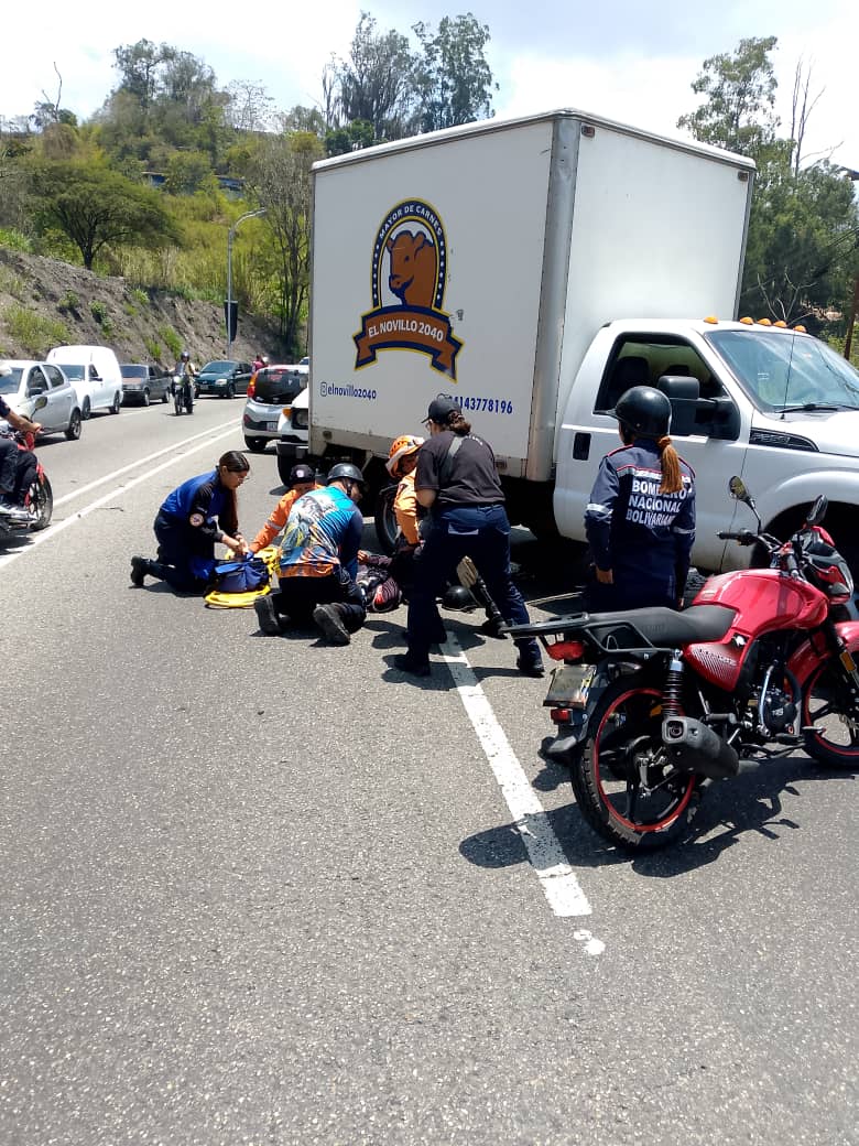Un motorizado herido por choque en la Panamericana
