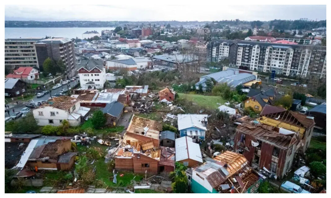 Sube a 19 cifra de heridos por tornado en ciudad de Chile
