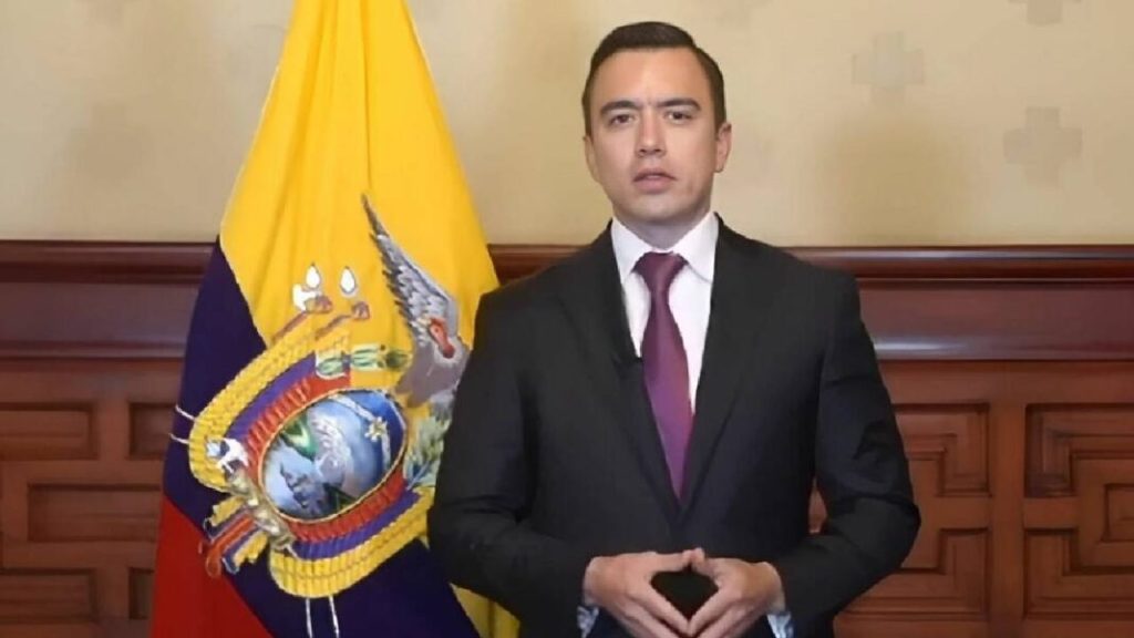 Noboa envía al Parlamento ley para desarticular economías criminales