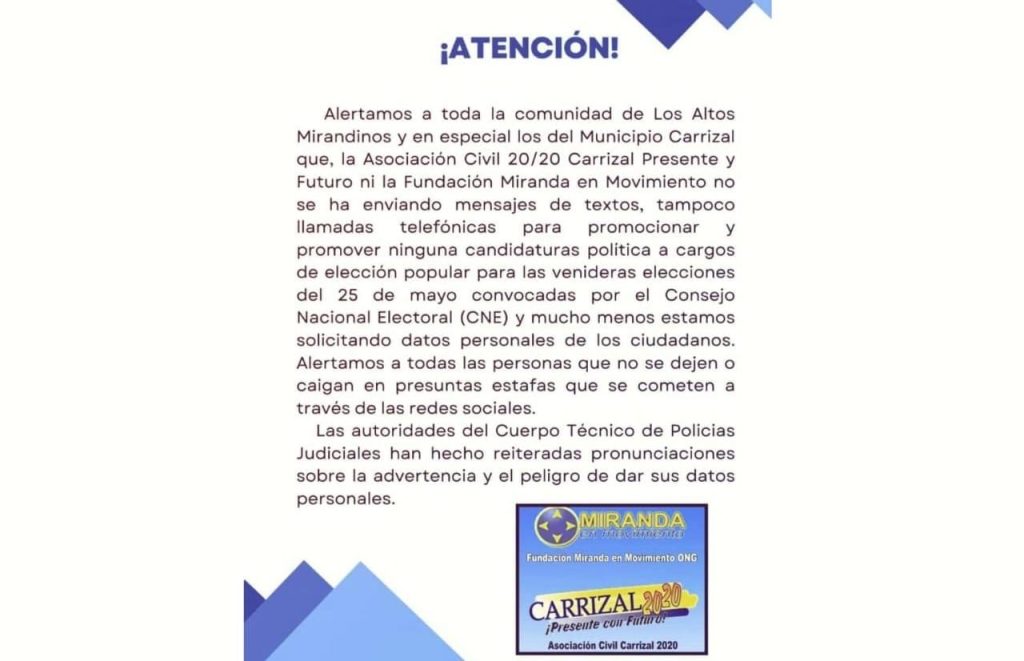 Asociación civil alerta sobre estafas en redes sociales