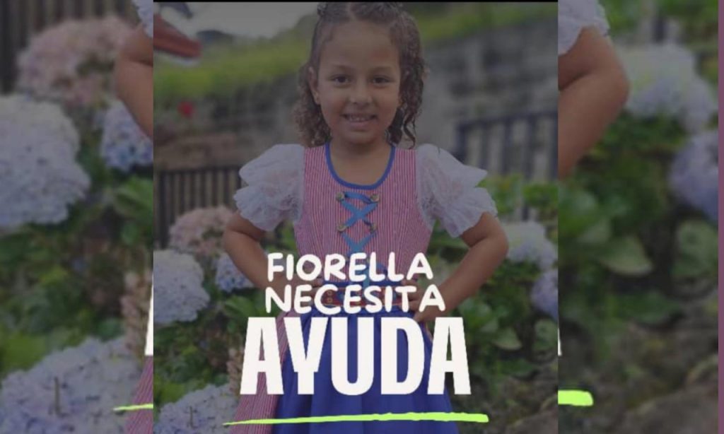 Fiorella, la niña de cinco años que ha pasado por seis cirugías