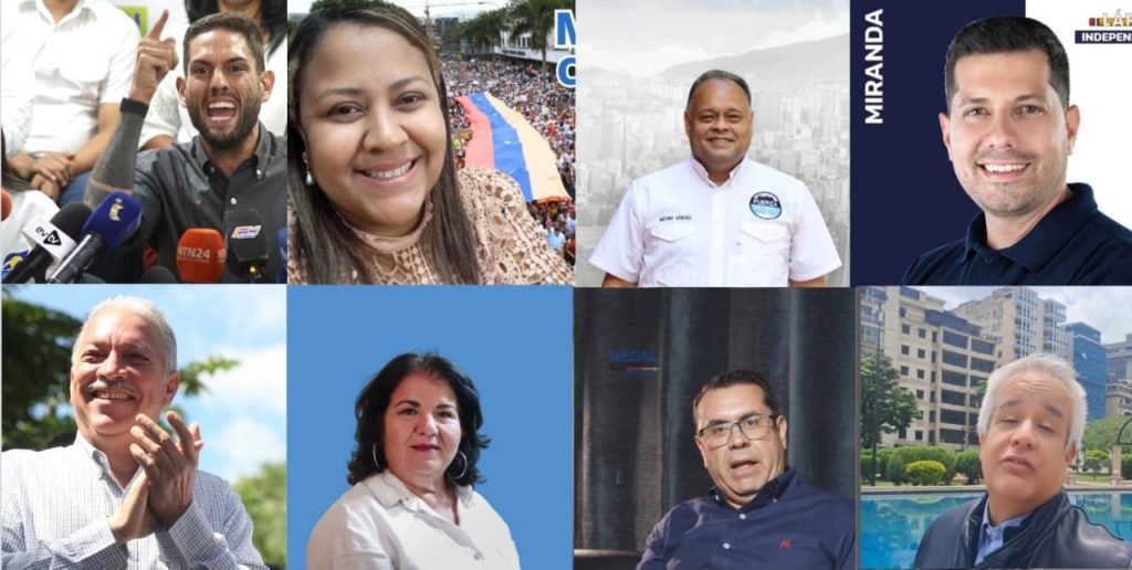 Los ocho que se disputan la Gobernación de Miranda