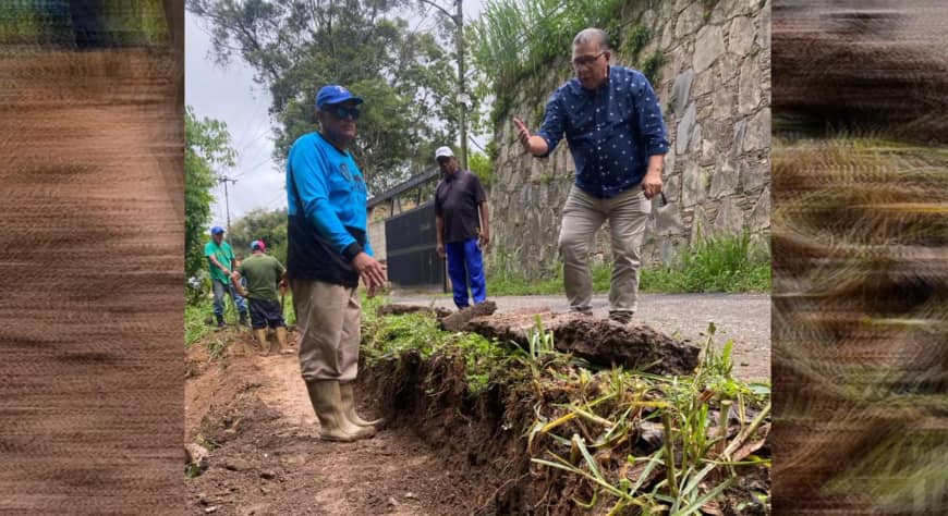 Morales inspecciona construcción de muro en La Tara