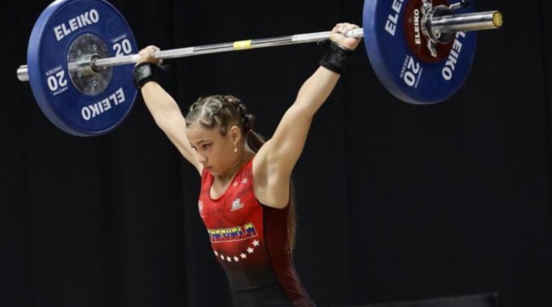 Kerlys Montilla gana el oro en el levantamiento de pesas