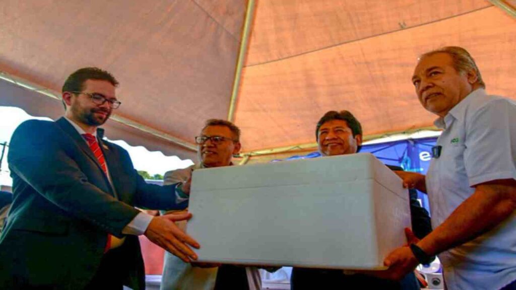 Bolivia recibe 100 mil vacunas contra el sarampión