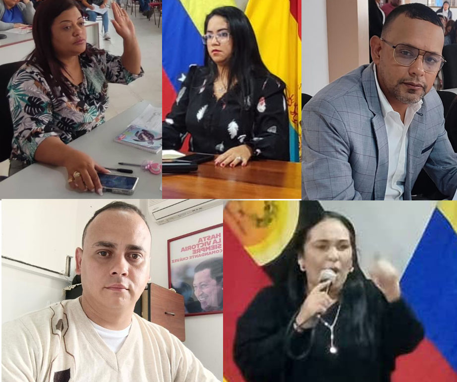 Cinco concejales del chavismo van para la reelección
