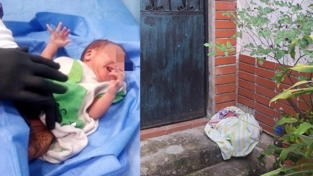 Recién nacida es abandonada en la puerta de una vivienda