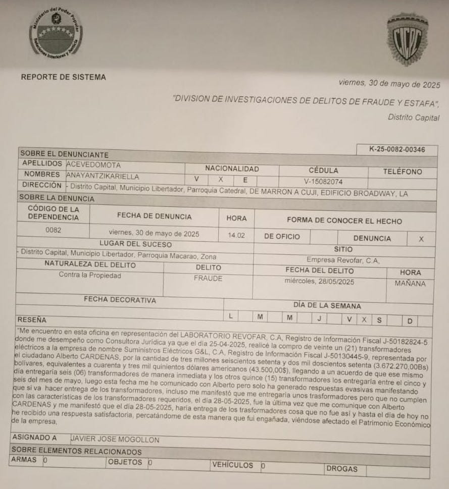 Denuncian a empresa por estafa que supera los $43 mil