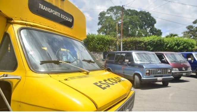 En pico ´e zamuro el transporte escolar