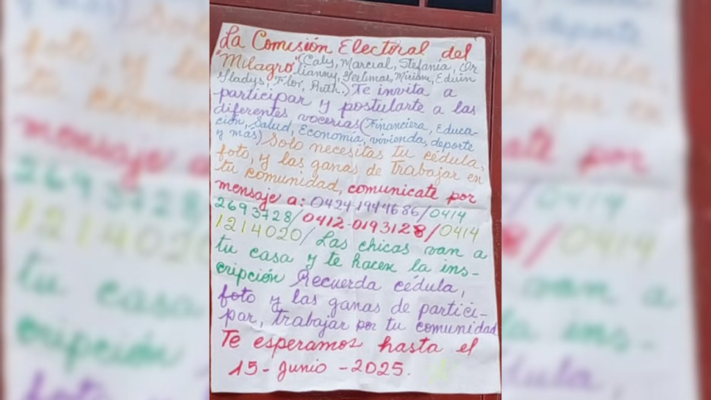 Conflicto en El Milagro por renovación del consejo comunal