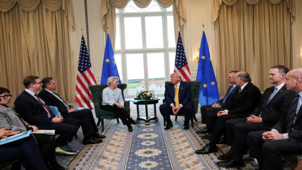 Presidente de EEUU anunció acuerdo con la UE
