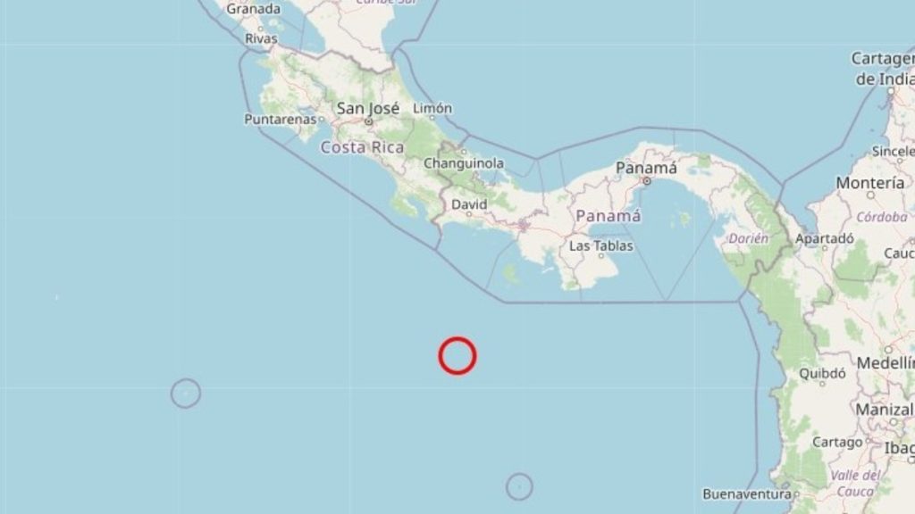 Temblor de 6.2 grados sacude una zona del Pacífico panameño