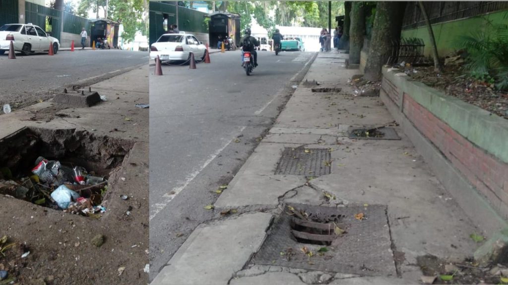 Tanquillas ponen en riesgo a peatones