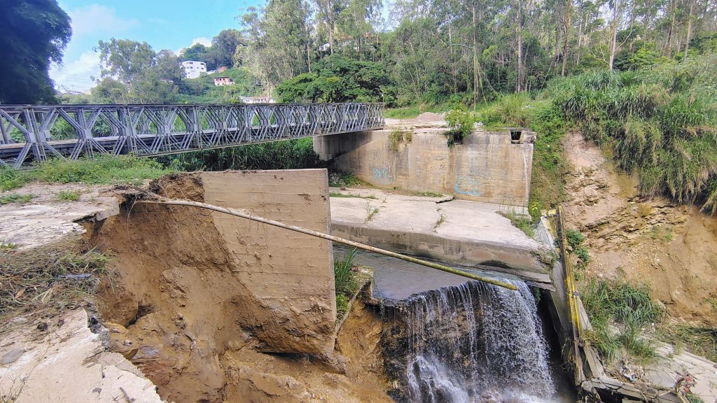 Obras en nuevo puente de El Golf están paralizadas
