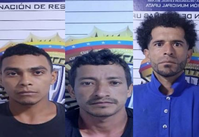 Tres detenidos por hurto de cableado eléctrico
