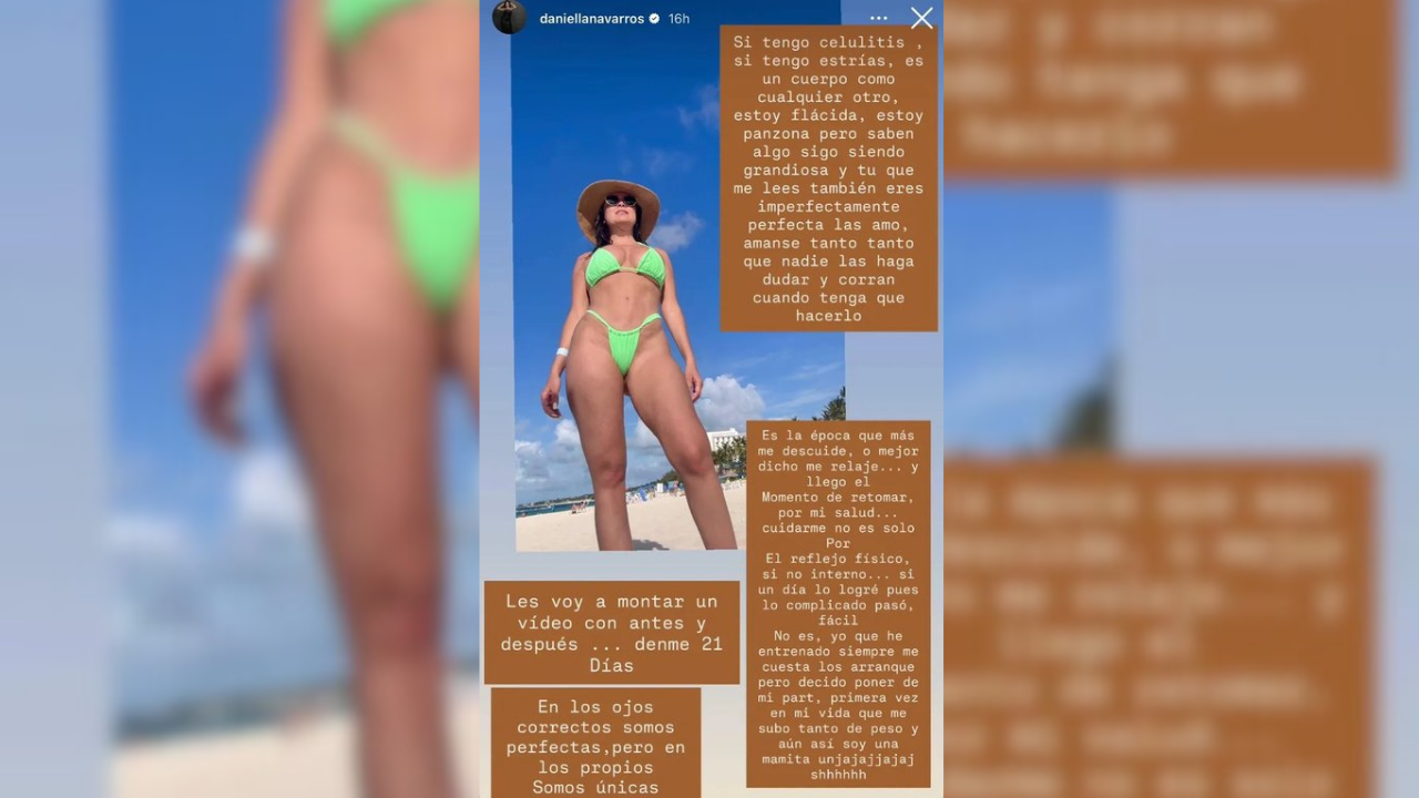 Muestra su cuerpo sin filtros
