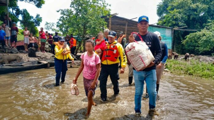 Nueve familias afectadas por crecida del Orinoco en Monagas