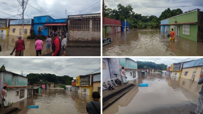 Más de 20 viviendas afectadas por desborde de caño en Maturín