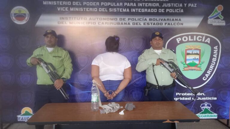 Presa por intentar ingresar droga a un retén policial