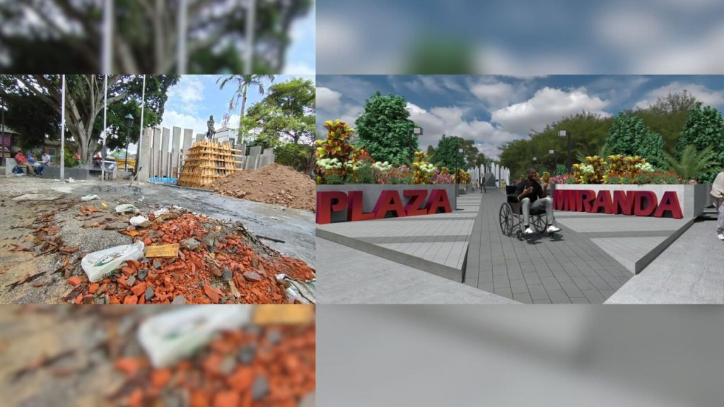 Fraija muestra como quedará la plaza Miranda