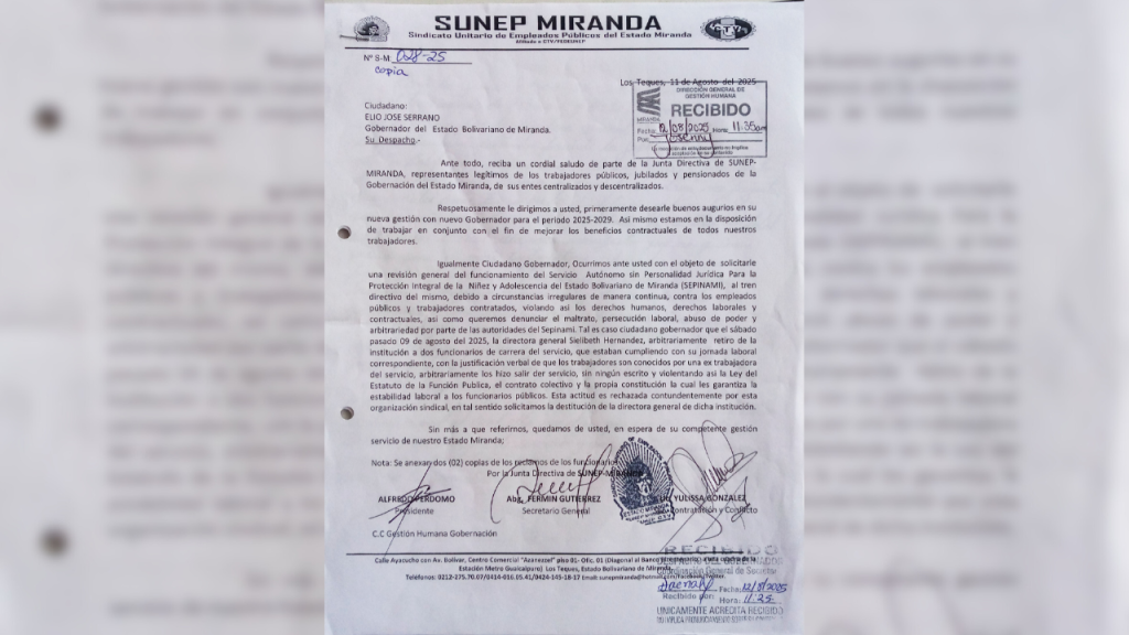 Sunep denuncia hostigamiento laboral