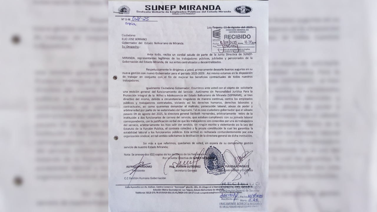 Sunep denuncia hostigamiento laboral