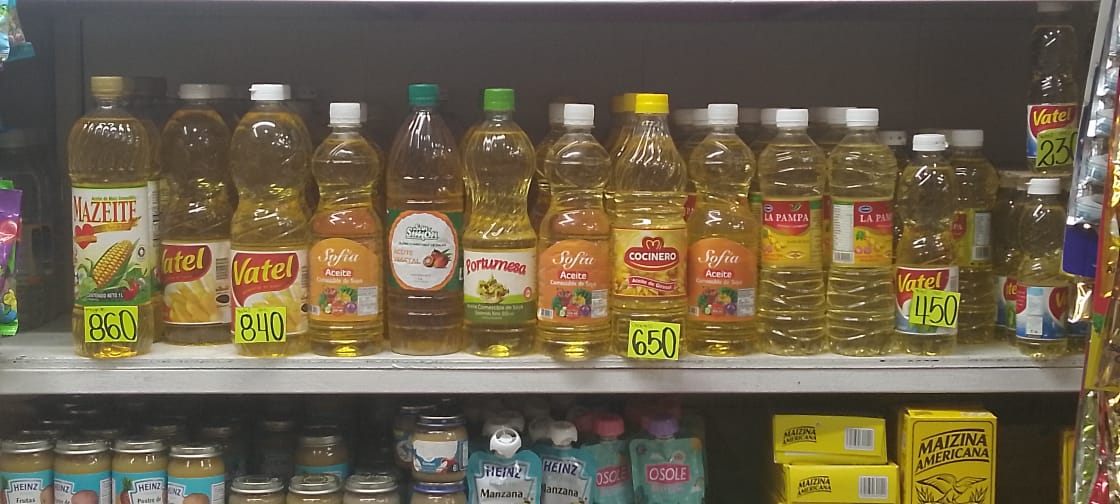 Alto precio del aceite golpea presupuesto familiar