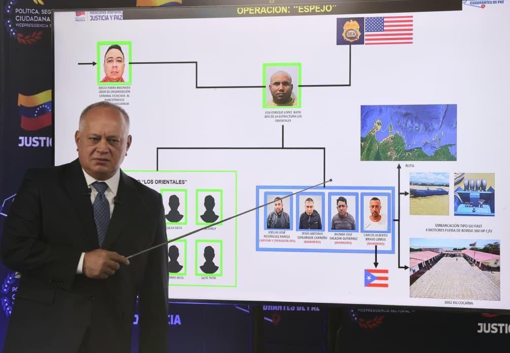 Cabello: Venezuela frustra operación de la DEA