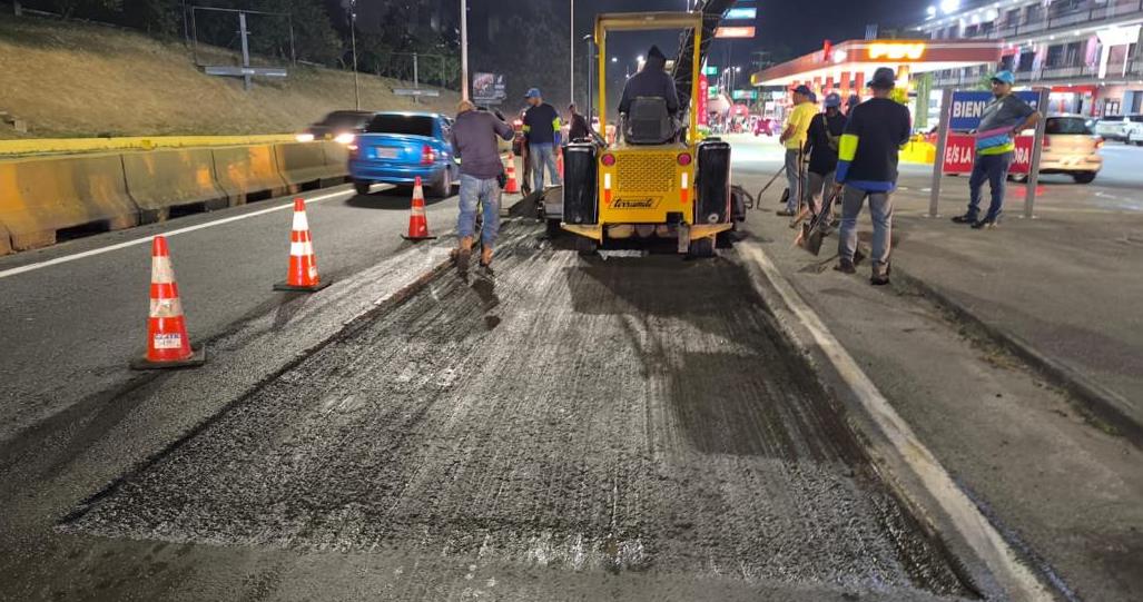 Reparan la Panamericana entre los Km. 11 y 15