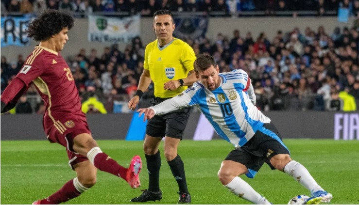 Argentina le ganó 3-0 a Venezuela