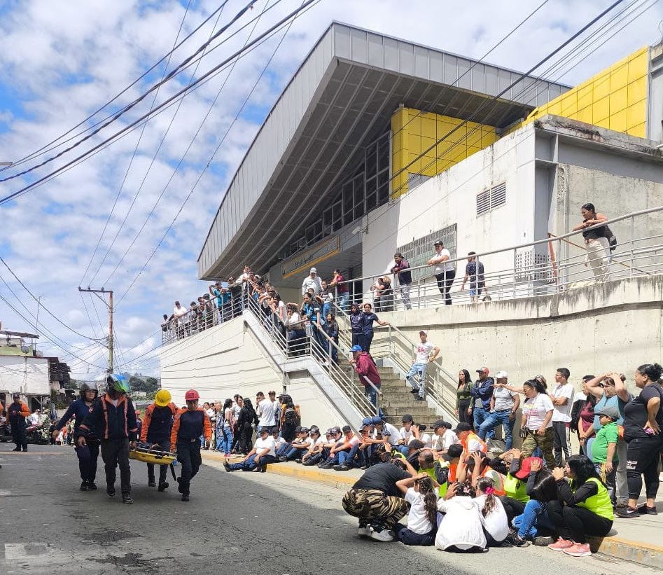 Simulacro sísmico en dos puntos de Los Teques
