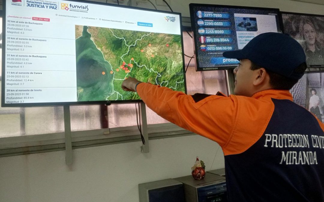 Autoridades mirandinas monitorean actividad sísmica