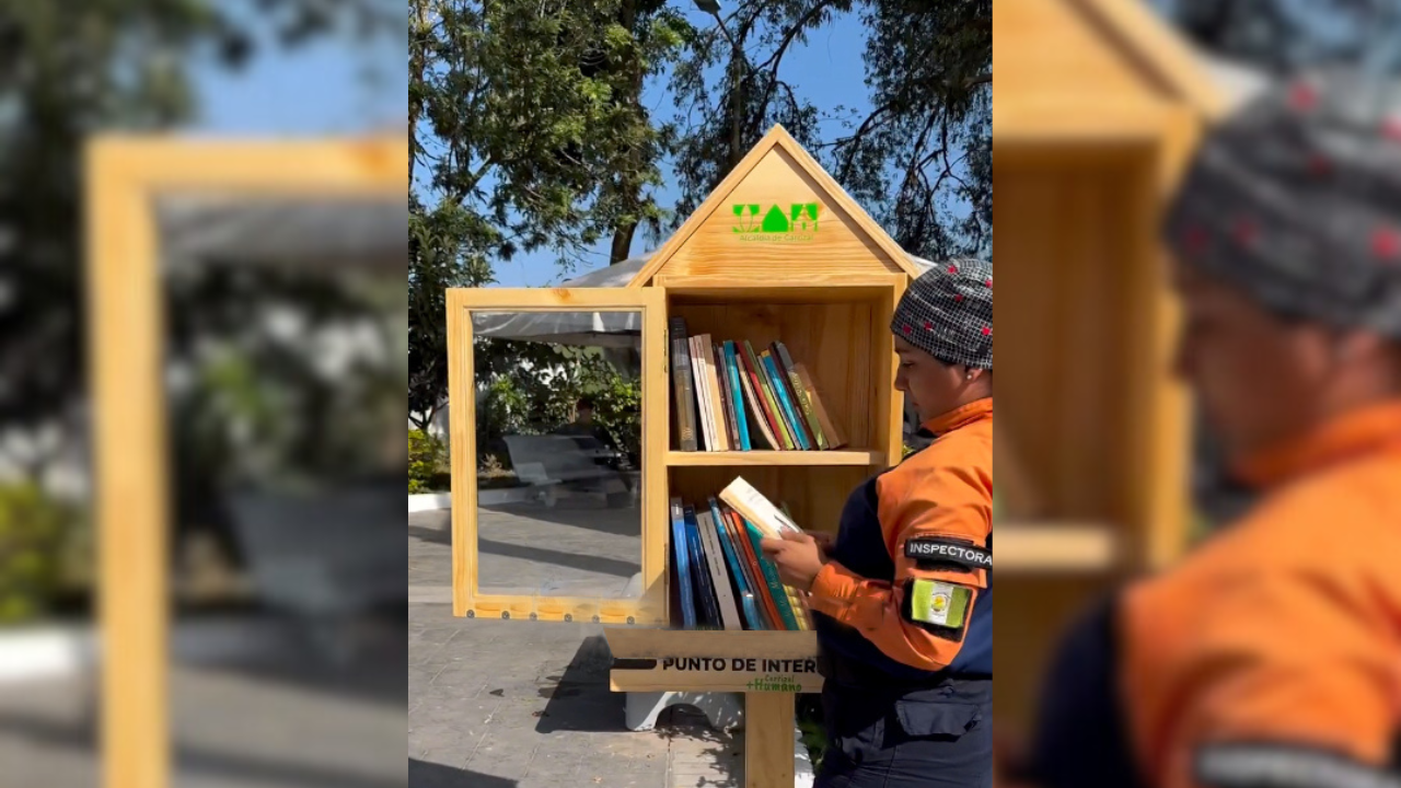 Abren casita de libros en plaza Bolívar de Carrizal