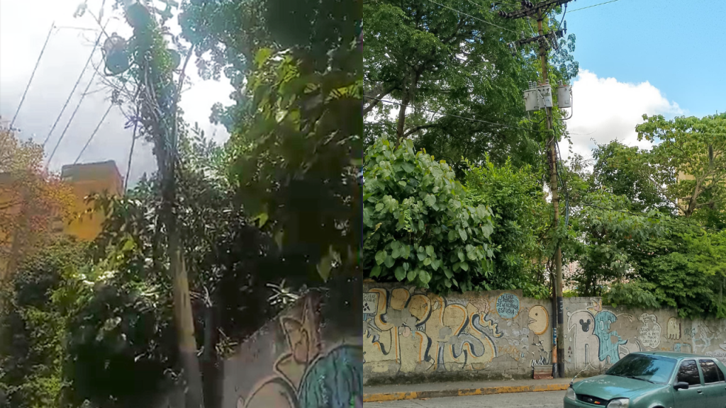 Poste inclinado mete miedo en la calle Vargas