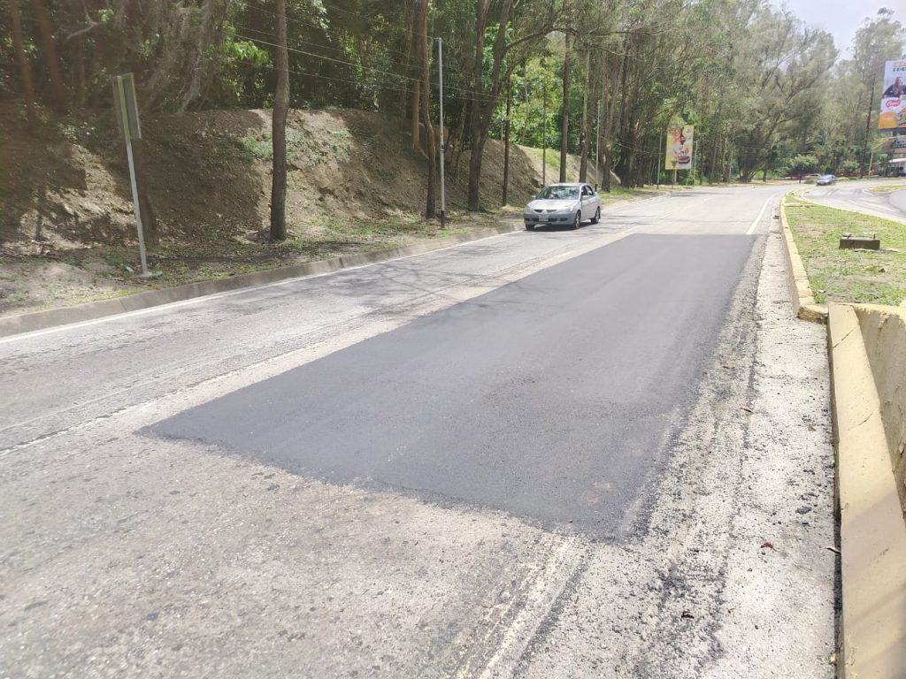 Tapan huecos en la Panamericana