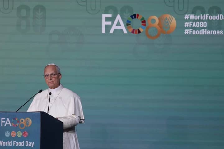 Papa León XIV condena uso de los alimentos como arma de guerra