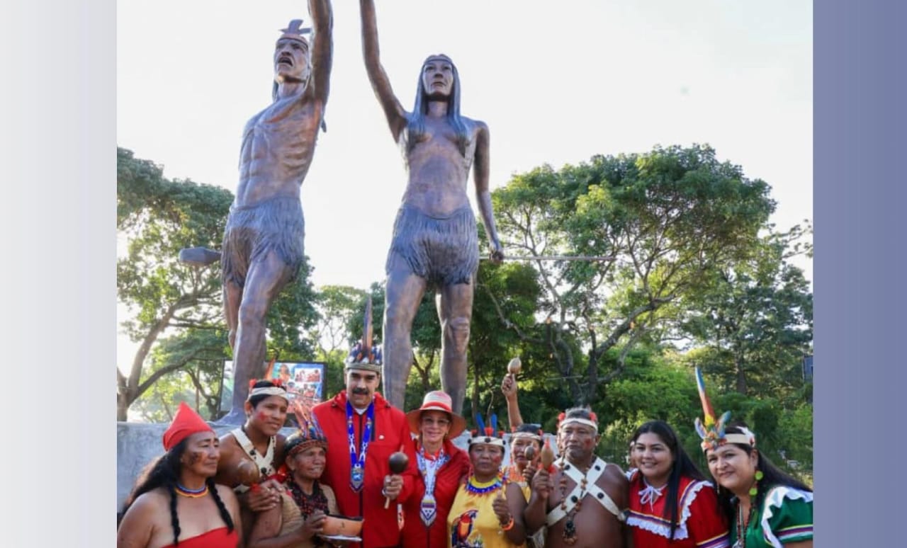 Inauguran monumento a Guaicaipuro en Caracas