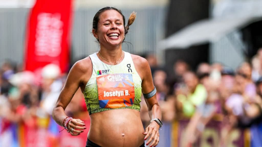 Culminó 10k con siete meses de embarazo