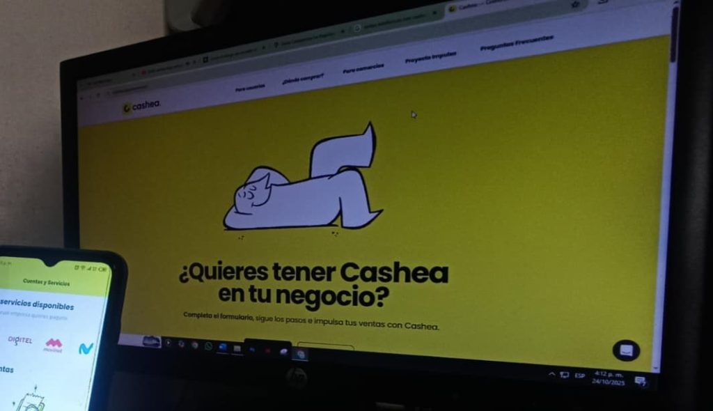 Cashea habilita pago en cuotas para recargas telefónicas