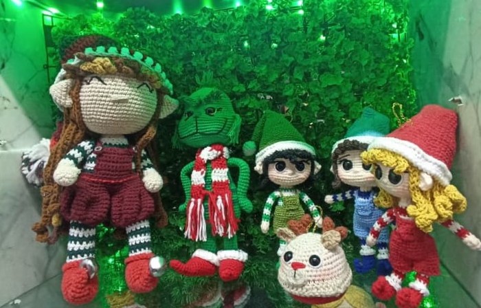 El crochet también se viste de Navidad