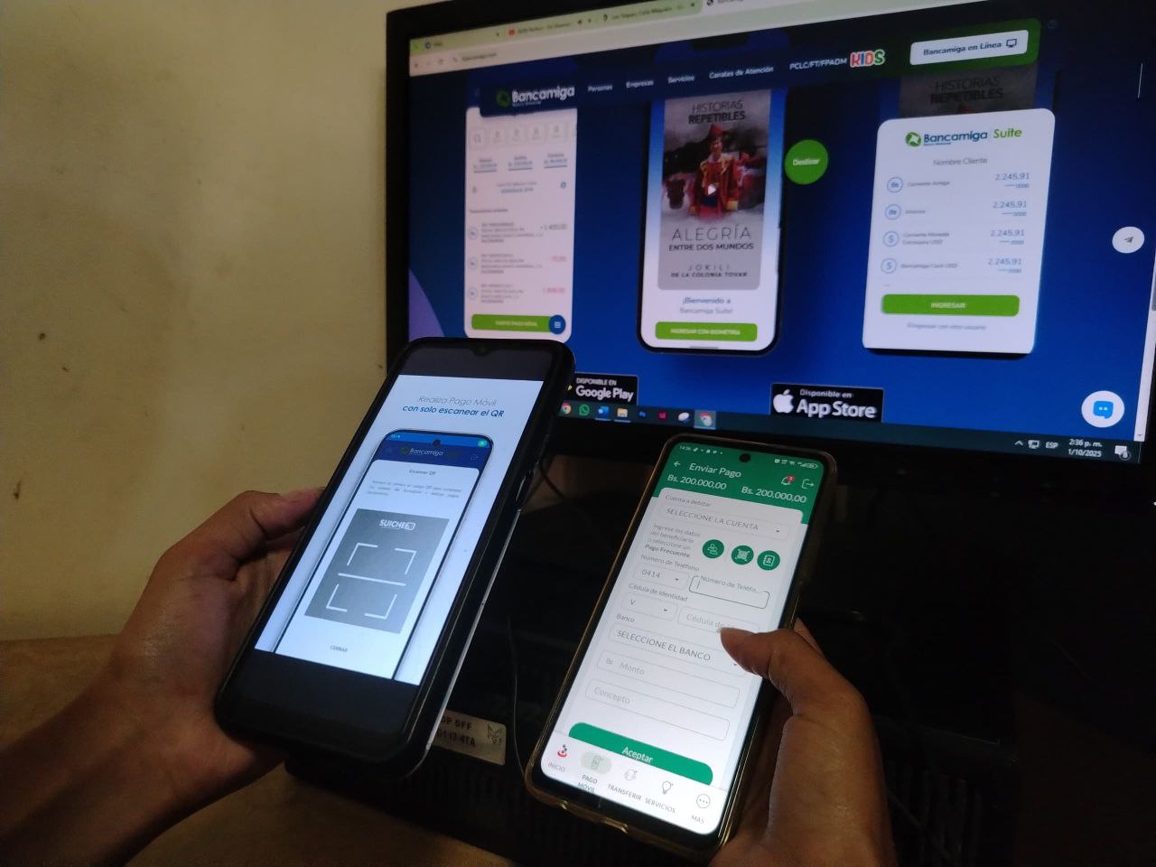 Bancamiga estrena pagos con NFC