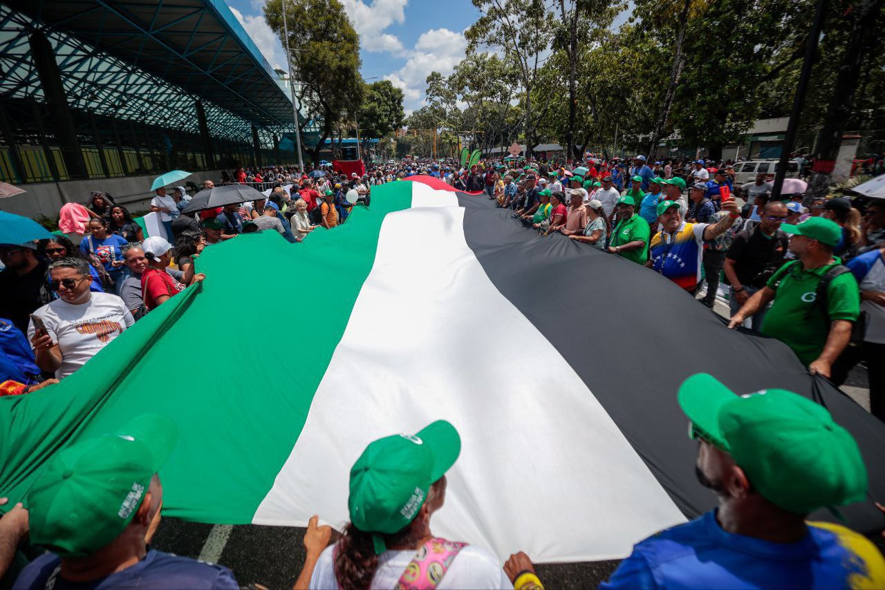 Marcharon en Caracas por Palestina