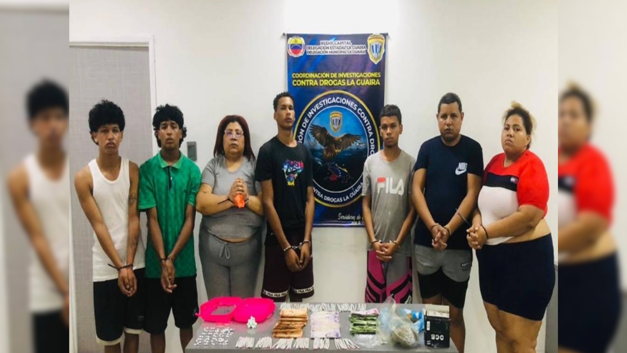 Capturan a siete vendedores de drogas